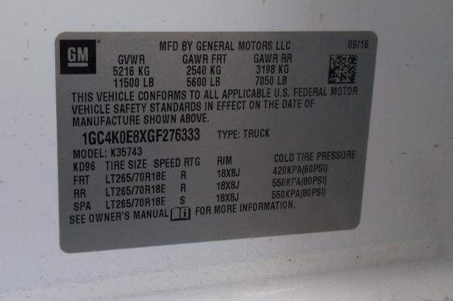 2016 Chevrolet Silverado 3500 HD LTZ