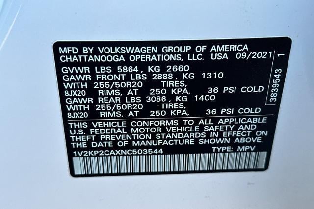 2022 Volkswagen Atlas 2.0T SE w/Technology