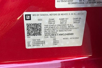 2021 GMC Sierra 1500 AT4