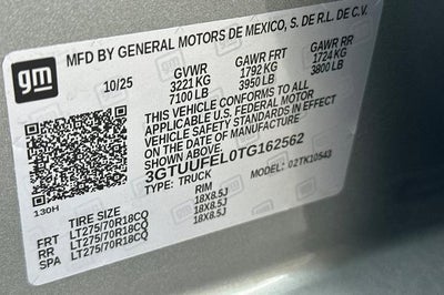 2026 GMC Sierra 1500 AT4X
