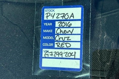 2016 Chevrolet Cruze Premier
