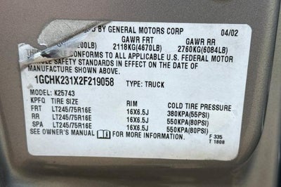 2002 Chevrolet Silverado 2500 HD LT
