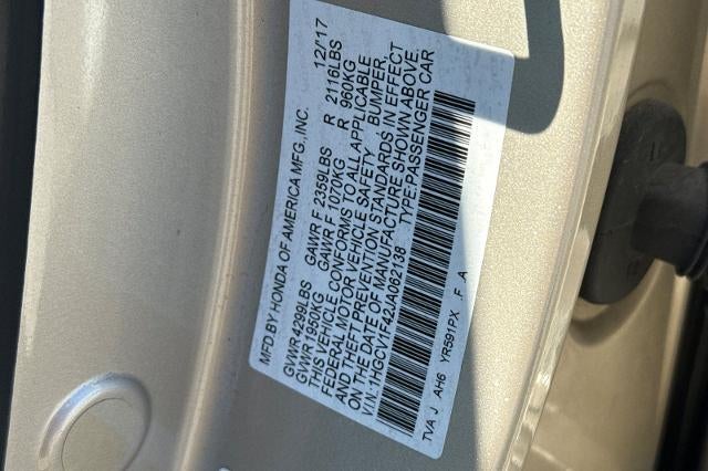 2018 Honda Accord Sedan EX 1.5T