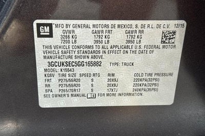2016 Chevrolet Silverado 1500 LTZ