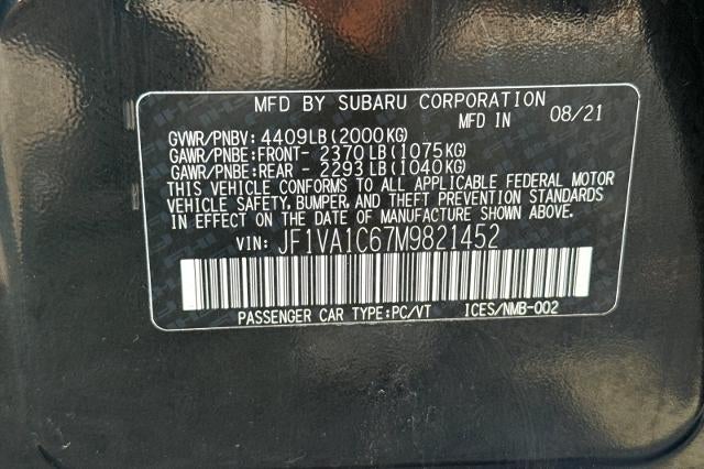 2021 Subaru WRX Premium