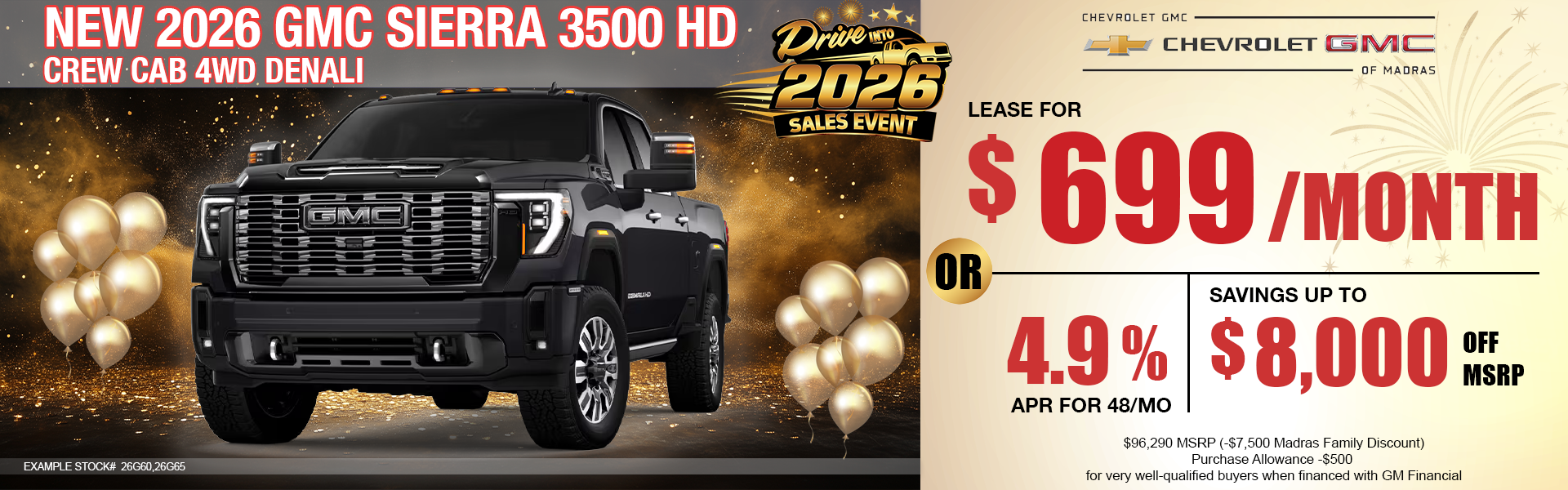 NEW 2026 GMC SIERRA 35OOHD